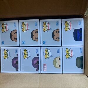 Funko Pop Celia and Black Adam Figures